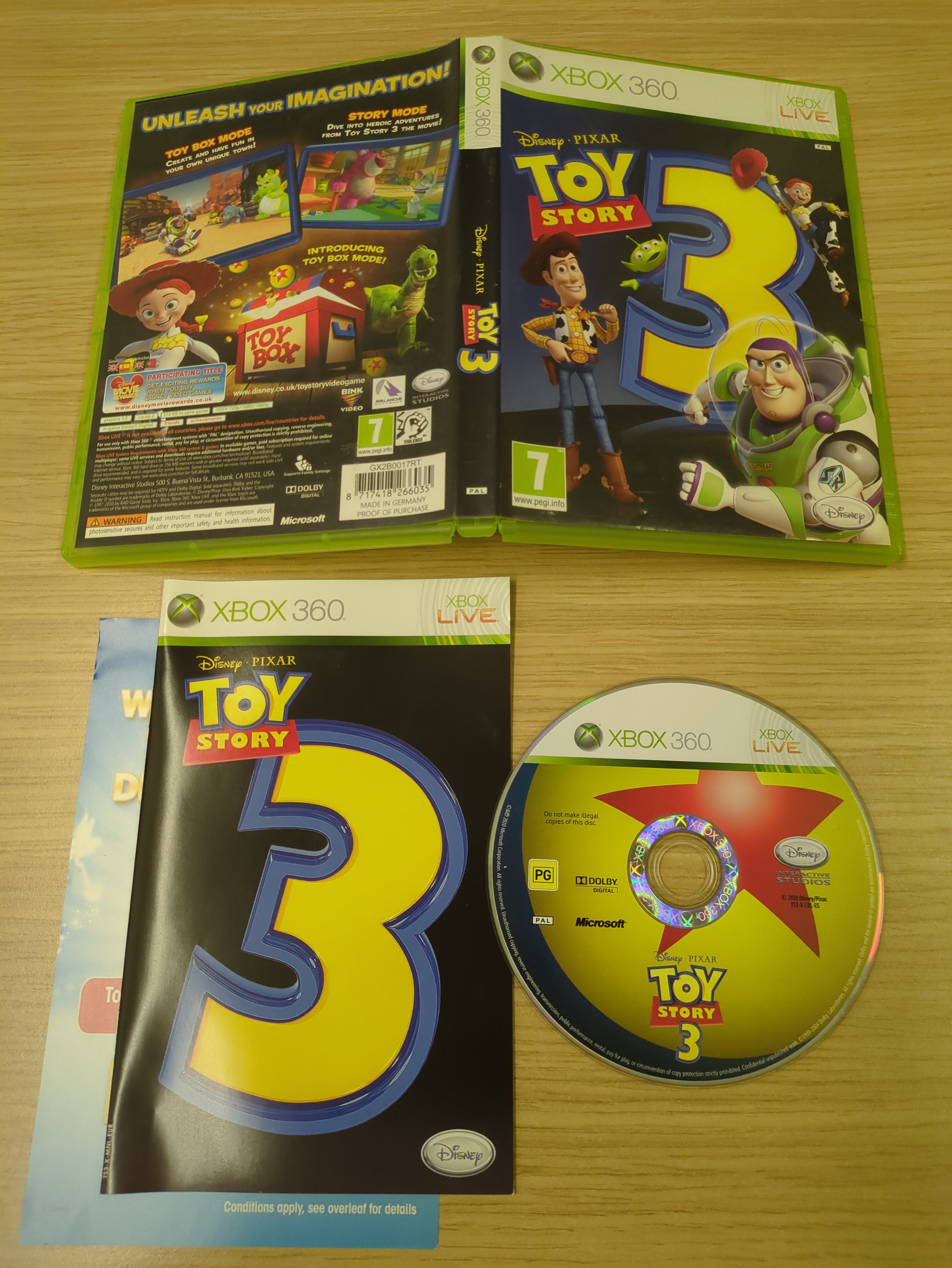 Disney Pixar Toy Story 3 Xbox 360 game Disney Pixar Toy Story 3 Xbox 360 game